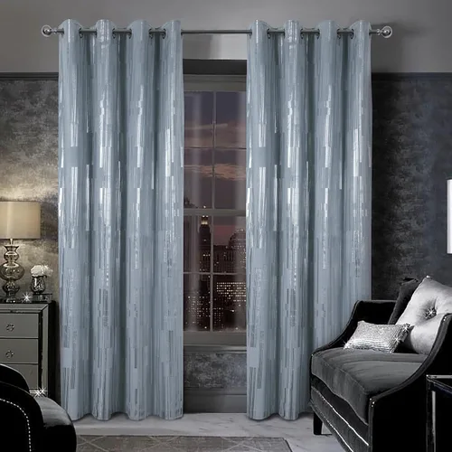 always4u Cortinas de terciopelo suave de 108 pulgadas de largo con estampado de papel de aluminio de lujo, cortinas de dormitorio de eficiencia