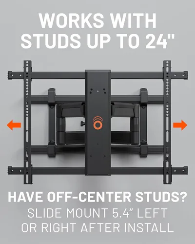 Miniatura 8 de ECHOGEAR Soporte de pared XL para TV de movimiento completo, soporte universal para televisores grandes de hasta 90 pulgadas - Articualtion suave