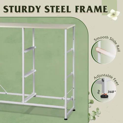 Miniatura 8 de WLIVE Cómoda de tela para dormitorio, cómoda doble de 6 cajones, torre de almacenamiento con cubos de tela, cómoda para armario, sala de estar, Gris