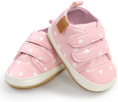 Miniatura 4 de SOFMUO Zapatos deportivos de piel sintética para bebés, niños y niñas, con suela de goma suave, mocasines Oxford para recién nacidos