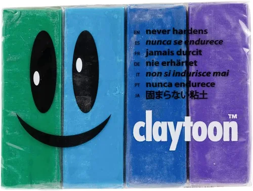 Miniatura 11 de Claytoon - Juego de tonos neutros de 1 libra, solo para uso adulto, perfecto para claymation, stop motion, modelos y mucho más Neutral