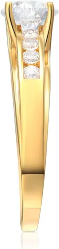 Miniatura 3 de Anillo de boda compromiso oro amarillo 14ct u oro blanco macizo