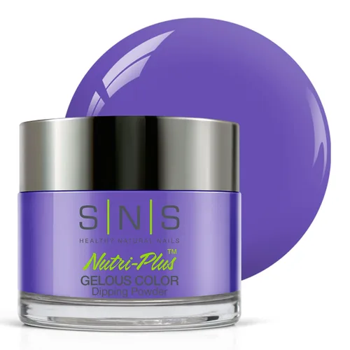 Miniatura 15 de SNS Polvo de inmersión de uñas, polvo de inmersión de color geloso, rosa brillante (rojo/magenta, brillante), color de uñas acrílico de larga