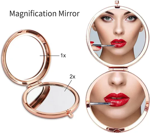 Miniatura 6 de GAOLZIUY Espejo compacto de maquillaje para nieta, regalos para nieta de la abuela y el abuelo, regalos de cumpleaños de Navidad para nietas adultas