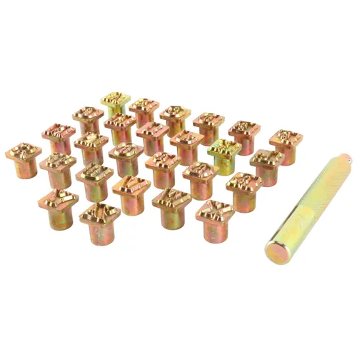 Miniatura 3 de Juego de 27 piezas de herramientas artesanales estándar para sellos del alfabeto, 1/2" (13 mm) A-Z de cuero para estampación artesanal (1/2 pulgada)