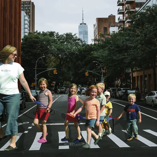 Miniatura 2 de Cuerda de caminar para niños pequeños, asas coloridas para niños en edad preescolar, uso al aire libre, capacidad para 12 niños y 2 profesores (azul)