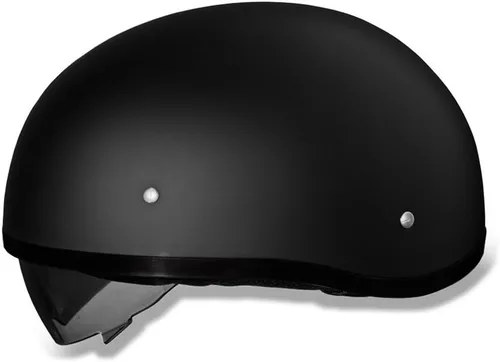 Miniatura 2 de Daytona Helmets Casco de media calavera con capucha para motocicleta con protector interno incorporado, aprobado por DOT, ligero, cómodo