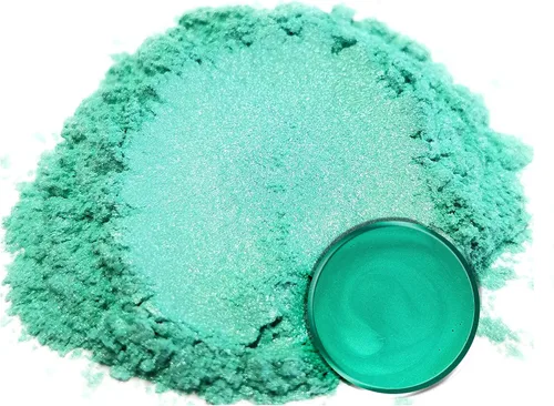 Miniatura 2 de Pigmento en polvo de mica "Chartreuse" (0.88 oz), aditivo multiusos para manualidades Carpintería, bombas de baño naturales, resina, pintura