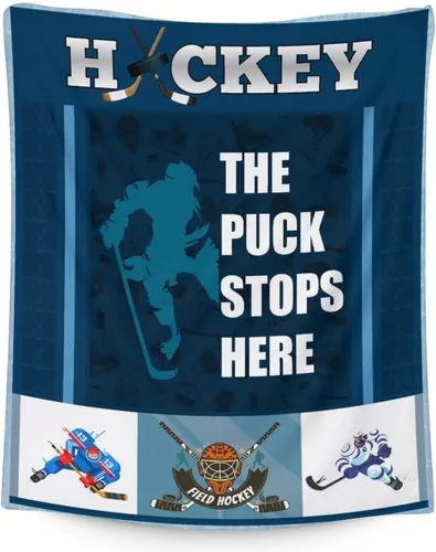Regalos de hockey - Manta de hockey sobre hielo para niños - Mantas para niños pequeños para niñas - Mantas suaves y mullidas de 30"x40" para niños