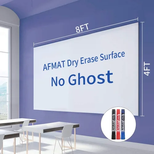 Miniatura 7 de AFMAT Papel tapiz para pizarra blanca, papel de contacto de borrado en seco de 6 x 4 pies, papel adhesivo de pizarra blanca grande para despegar