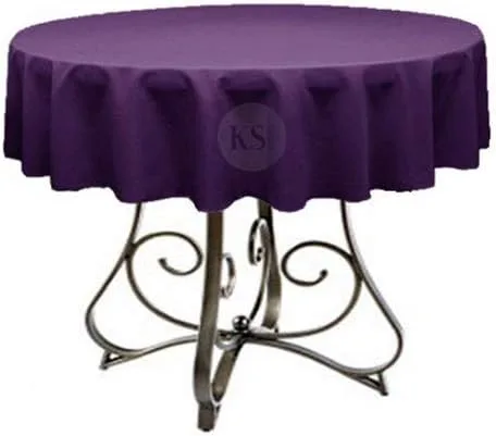 Miniatura 22 de Mantel redondo de poliéster de 72 pulgadas, disponible en más de 45 colores, ideal para restaurantes y superposiciones versátiles de eventos, elige