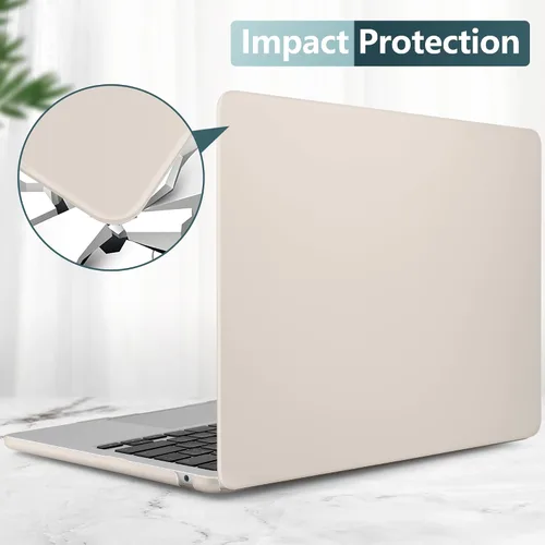Miniatura 6 de TWOLSKOO Funda para MacBook Air de 15 pulgadas M5 M4 M3 M2 (2026-2023) A3448 A3241 A3114 A2941, carcasa rígida y protector de pantalla, cubierta