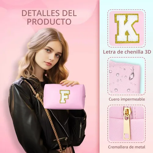 Miniatura 4 de TOPEAST - Bolso de maquillaje para mujer, Rosado, A