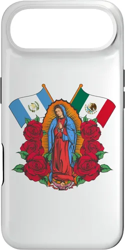 Miniatura 26 de Funda para iPhone 13 Pro Max Virgen de Guadalupe con bandera de Guatemala y México