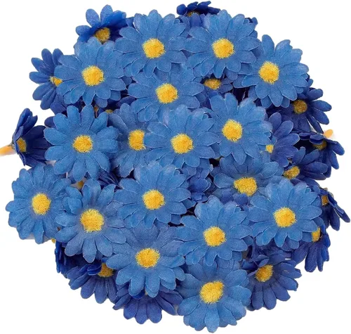 Miniatura 17 de 100 cabezas de girasol de seda de 1.969 in, 2 pulgadas, decoración de boda, corona de regalo, álbum de recortes, manualidades, fiesta, festival