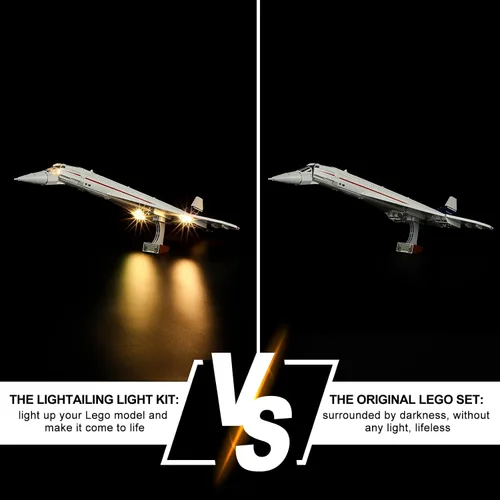 Miniatura 7 de Lightailing Luz para Lego- 10318 Concorde - Kit de iluminación LED compatible con el modelo de bloques de construcción Lego - NO incluido el juego