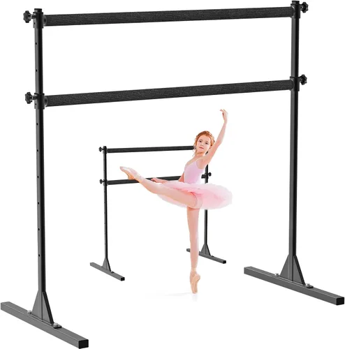 SELEWARE Barra de ballet independiente de altura ajustable, barra de ballet resistente, barra de baile, soporte movimientos de barra, estiramiento