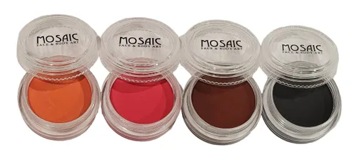 Miniatura 17 de Mosaic HydroCream - Paquetes de personajes de pintura facial para niños, no mancha, lavable, fórmula vegana gentil hipoalergénica. Pasteles