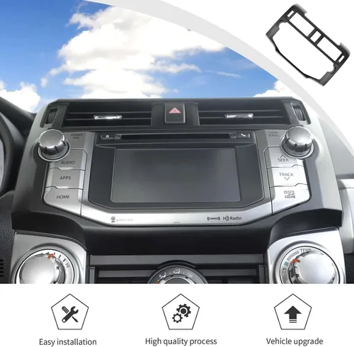 Miniatura 6 de Voodonala Para 4Runner ABS Control Central Navigation Dashboard Instrumento Fascia Panel Cubierta Trim para 2010-2019 Toyota 4Runner Accesorios