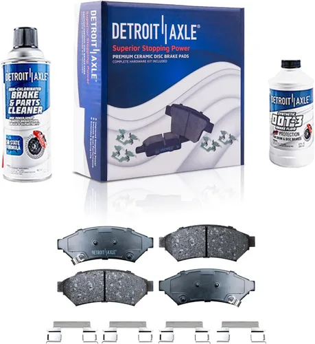 Miniatura 111 de Detroit Axle - Pastillas de freno de cerámica delanteras Reemplazo de pinza de freno derecha para Dodge Ram 1500 Dakota, Ram 1500 Classic - Juego