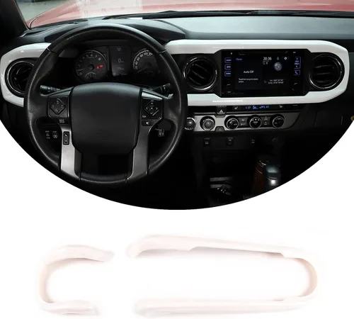Miniatura 21 de Adhesivos para tablero, consola central para automóvil, de plástico ABS, para apariencia de interior, para Toyota Tacoma 2016 2017 2018 2019 2020