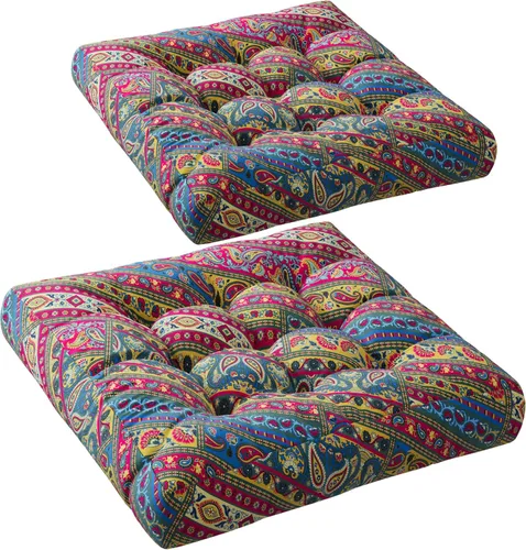 Miniatura 17 de Codi Almohada de Piso para Meditación, Almohadas Boho para Sentarse para Adultos y Niños, Cojín Grande para Yoga Sala de Estar Tatami para Sentarse