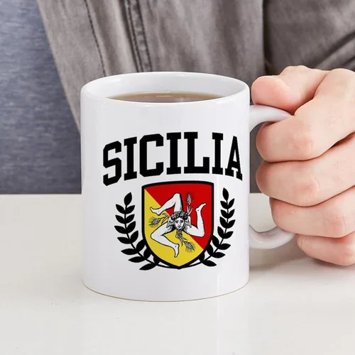 Miniatura 4 de CafePress Sicilia Mug - Taza de café de cerámica (11.0 fl oz)