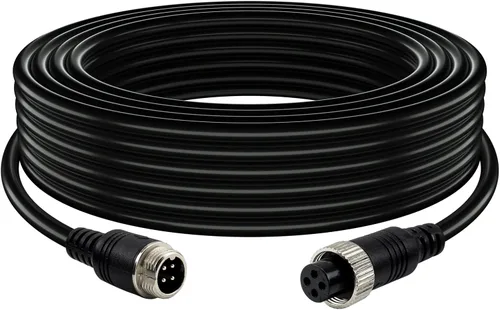 Miniatura 10 de Cable de cámara de 4 pines con cubierta de tubo de corrugación, cable de extensión de video de aviación de 4 pines, cámara de visión trasera CCTV