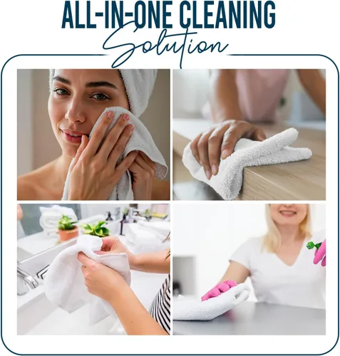 Miniatura 7 de DAN RIVER Paquete de 24 paños de lavado para ducharse [12 x 12] – 100% algodón paños de franela de alta calidad para baño, altamente absorbentes