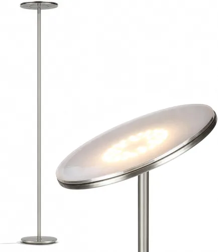 Miniatura 13 de Brightech Lámpara de pie Sky LED, lámpara de pie Torchiere súper brillante para decoración de sala de estar y oficina - lámpara de pie regulable