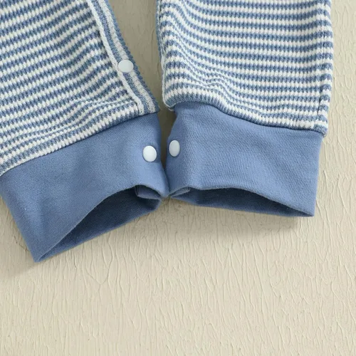 Miniatura 7 de Kuriozud Ropa para Recién Nacido Bebé Unisex Niño Niña Mameluco con Botones Mono Conjunto Básico de Una Pieza