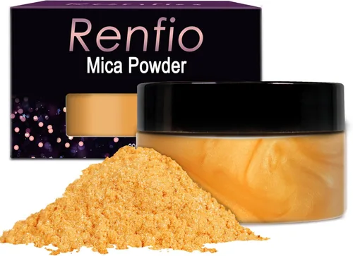 Miniatura 11 de Renfio Polvo de mica, polvo de mica de 60 colores para resina epoxi natural, pigmento de color, pigmento en polvo, botellas de 0.25 onzas, pigmentos