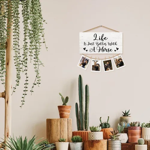 Miniatura 4 de Marco de fotos de regalo de caballos para pared, regalo de caballos para mujeres, hombres, amantes de los caballos, caballos jinete, regalos