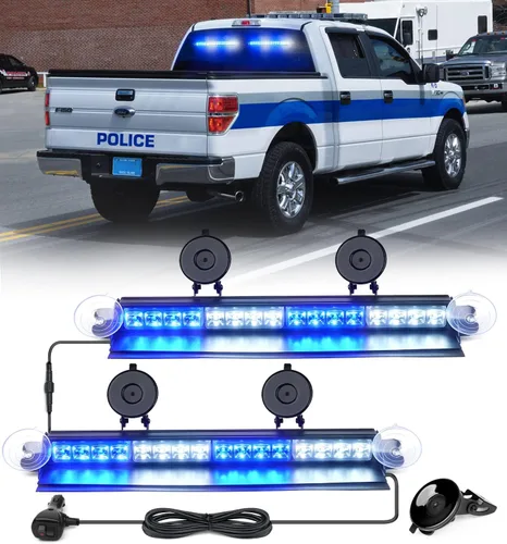 Miniatura 19 de Xprite Luces Estroboscópicas de Emergencia Ámbar para Tablero, Luz Intermitente Interior del Parabrisas con Ventosas para Camiones de Construcción