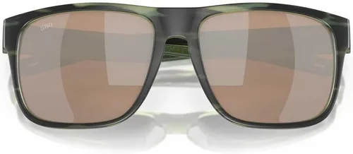 Miniatura 34 de Costa Man - Gafas de sol con montura negra mate, lentes de espejo verde, 2.323 in