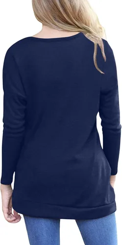Miniatura 2 de Blusas de manga larga para mujer Yincro, tipo túnica para otoño, uso informal