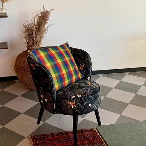 Miniatura 8 de Urban Villa Buffalo Checks - Juego de 4 fundas de almohada de 100 % algodón, 18 x 18 pulgadas, ultra suaves, de alta calidad, color prisma