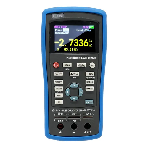 ET430 LCR Medidor 100KHz Digital Inductancia Capacitancia Resistencia Probadores Multímetro Eléctrico con Puntos de Frecuencia Fijos