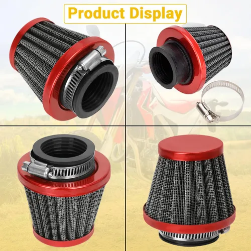 Miniatura 8 de HIAORS Filtro de aire de 35 mm para motocicleta, compatible con 50 cc, 70 cc, 90 cc, 110 cc, 125 cc, para Coolster, Tao Tao, Sunl, Apollo, Roketa