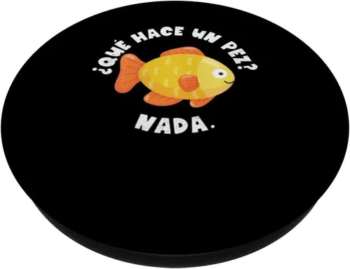 Miniatura 2 de Que Hace Un Pez Nada Spanish Teacher Bilingual Tea cher Dual PopSockets Standard PopGrip