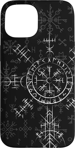 Miniatura 6 de Carcasa celta Vegvísir para iPhone 11, diseño de brújula vikinga, color celta