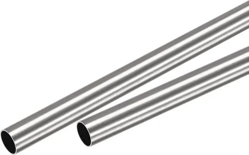 Miniatura 19 de uxcell Tubo redondo de acero inoxidable 304 0.512 in OD 0.020 in espesor de pared 9.843 in longitud 2 piezas