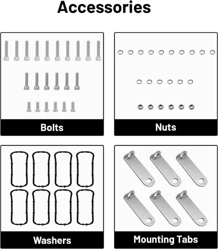 Miniatura 4 de Billet Kit de riel de combustible para LS LS1 LS2 LS3 LS6 Kit de riel de combustible colector de admisión de stock con ambos rieles/línea cruzada