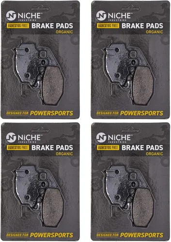 Miniatura 7 de NICHE Juego de pastillas de freno para Kawasaki Ninja ZX6R ZX9R ZZR600 ZX10R 43082-0004 trasero orgánico
