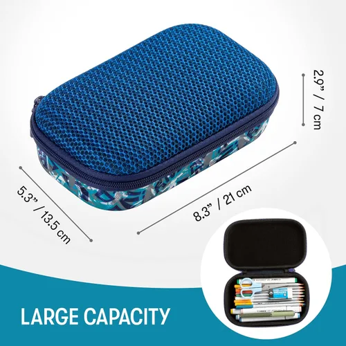 Miniatura 2 de ZIPIT Caja de lápices de malla para niñas, estuche de lápices deportivo de gran capacidad para la escuela, caja organizadora de papelería, rosa