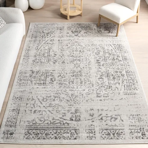 Miniatura 9 de nuLOOM Arlena - Alfombra de área tradicional vintage - Alfombra de acento de 2 x 3 pies, moderna/contemporánea, negro/gris, alfombras para sala