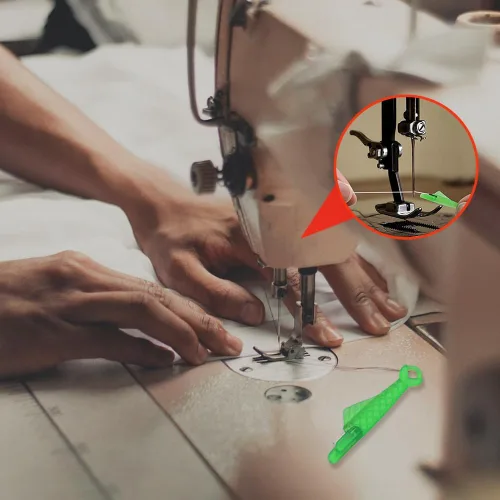 Miniatura 3 de Enhebrador automático de agujas de coser, tipo pescado, para coser a mano, herramientas de enhebrador de agujas para máquina de coser, suministros