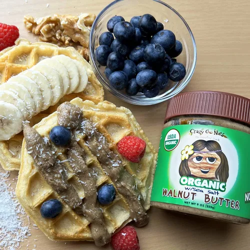 Miniatura 7 de Crazy Go Nuts - Mantequilla de nuez orgánica con sal marina, mantequilla de nuez orgánica, para untar de nuez, keto, vegano, bajo en carbohidratos