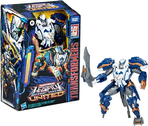 Miniatura 15 de Transformers Legacy United Voyager Class Prime Universe Thundertron, figura de acción de conversión de 7 pulgadas, 8+