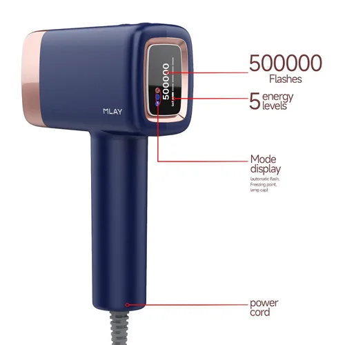 Miniatura 2 de MLAY Dispositivo de depilación IPL, protección de enfriamiento de hielo con láser permanente para todo el cuerpo, removedor de vello para uso